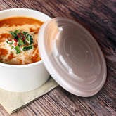 Compostable Lids for 12oz Soup Containers